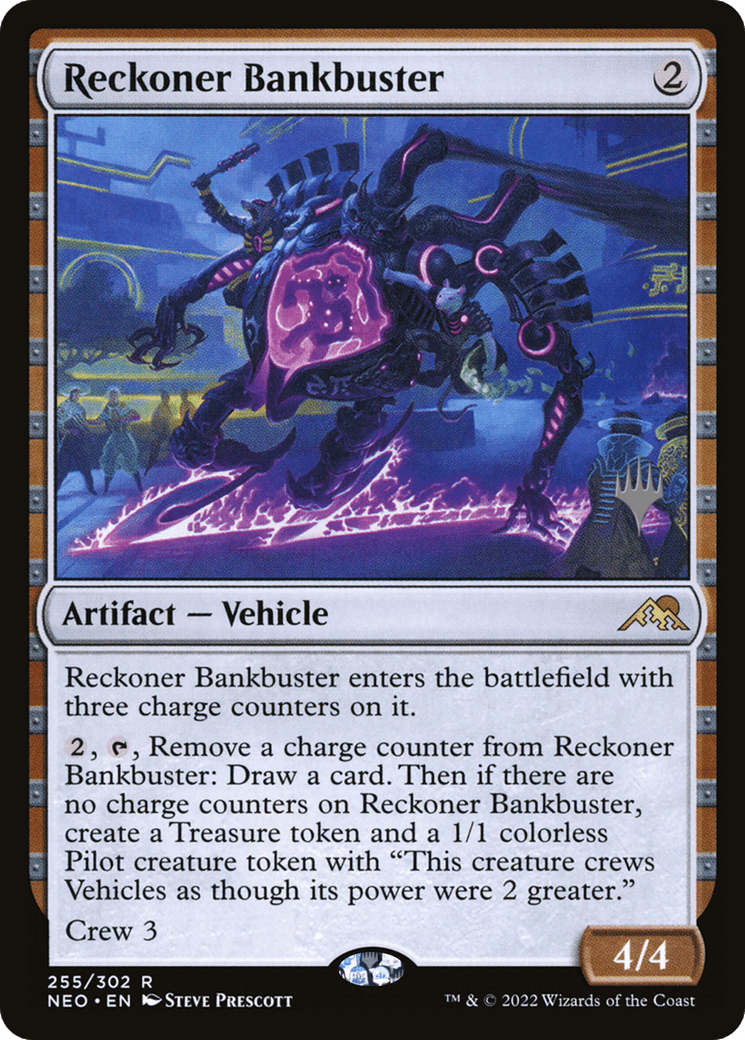 Reckoner Bankbuster (Promo Pack) [Kamigawa: Neon Dynasty Promos] Foil