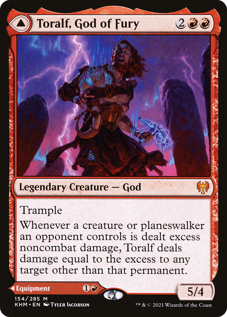 Toralf, God of Fury // Toralf's Hammer [Kaldheim] Foil