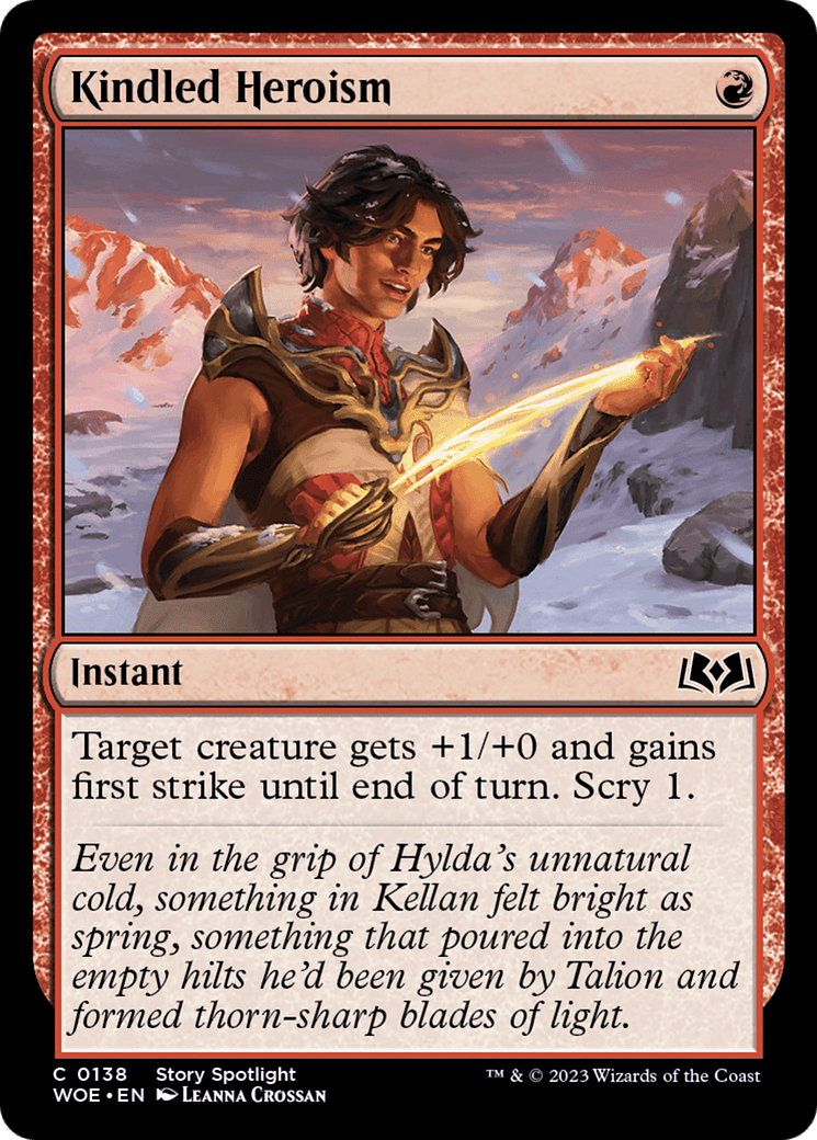 Kindled Heroism [Wilds of Eldraine] Foil