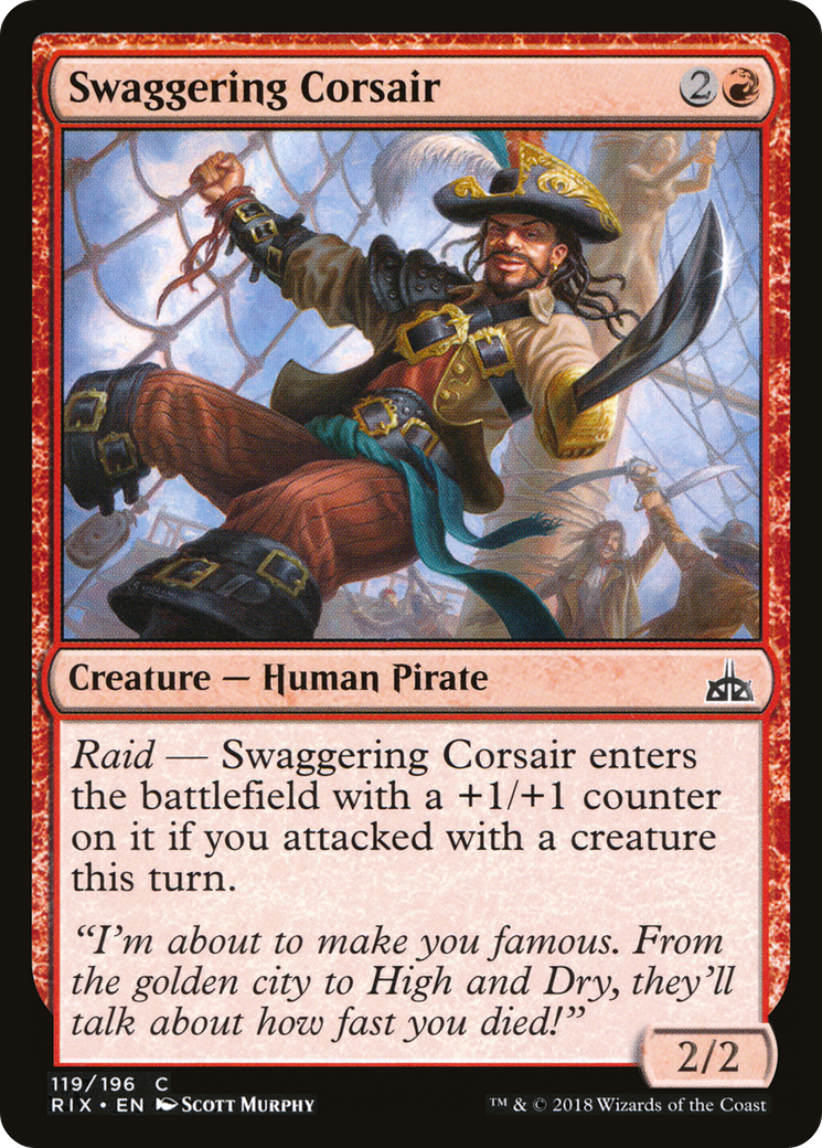Swaggering Corsair [Rivals of Ixalan] Foil