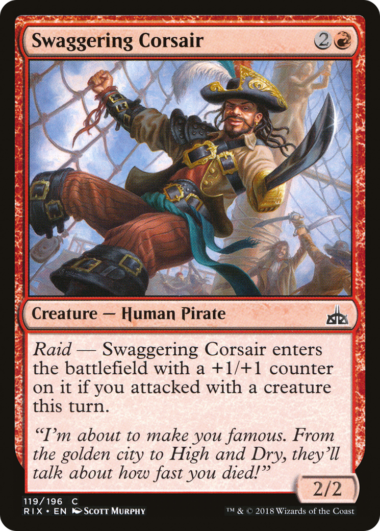 Swaggering Corsair [Rivals of Ixalan] Foil