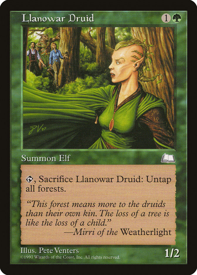 Llanowar Druid 133/167 (Weatherlight) 