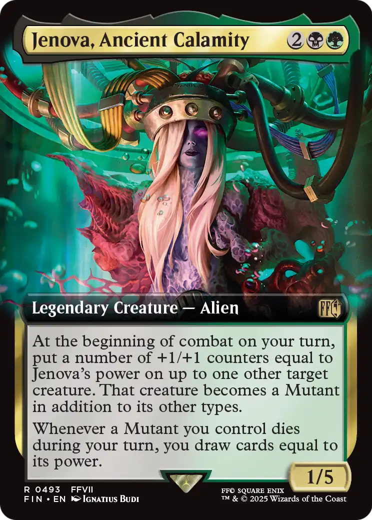Jenova, Ancient Calamity (Extended Art) |  Foil (493) [FINAL FANTASY]