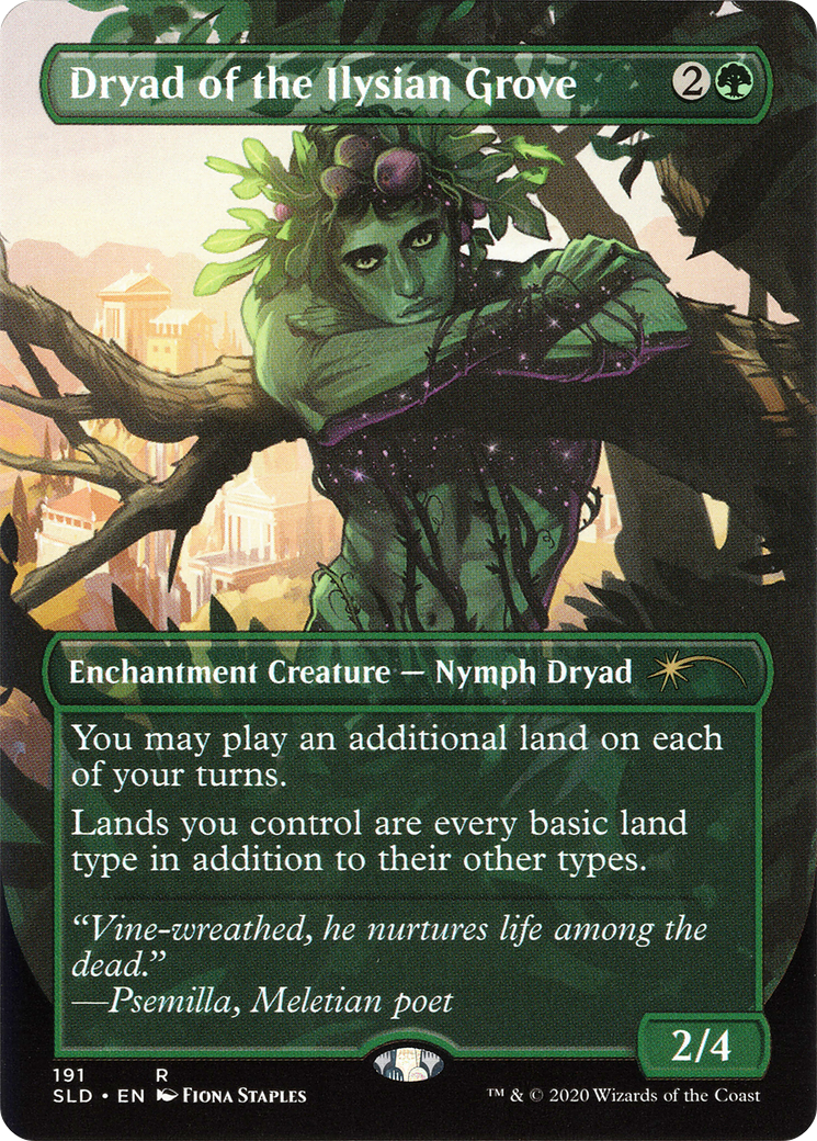 Dryad of the Ilysian Grove (Borderless) [Secret Lair Drop Series] Foil