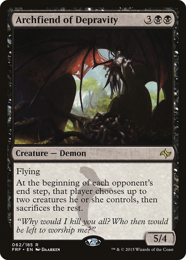 Archfiend of Depravity [Fate Reforged] Foil