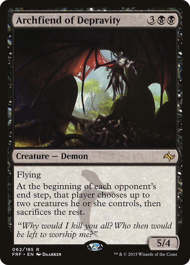 Archfiend of Depravity [Fate Reforged] Foil