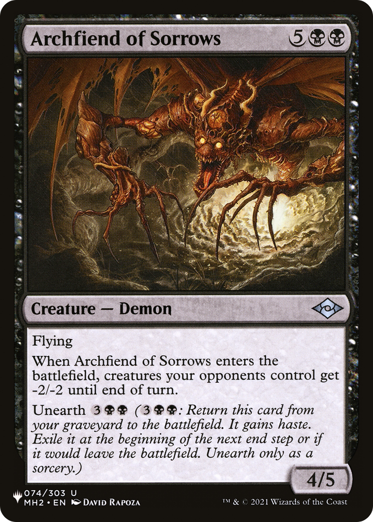 Archfiend of Sorrows |  (MH2-74) [The List]