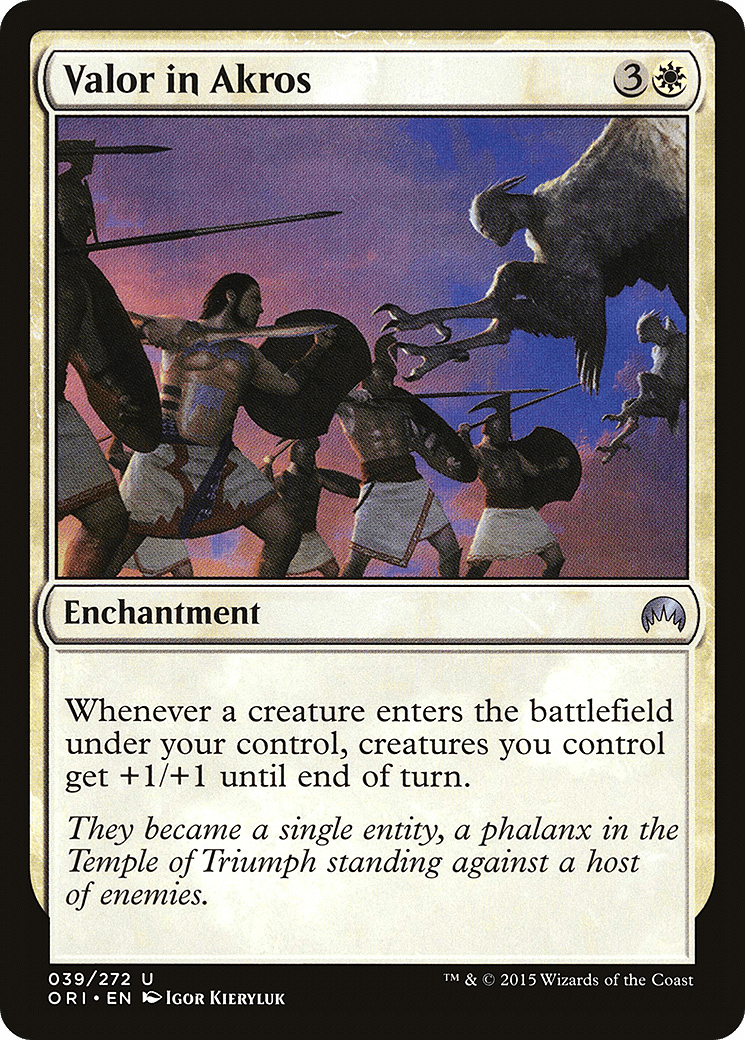 Valor in Akros [Magic Origins] Foil