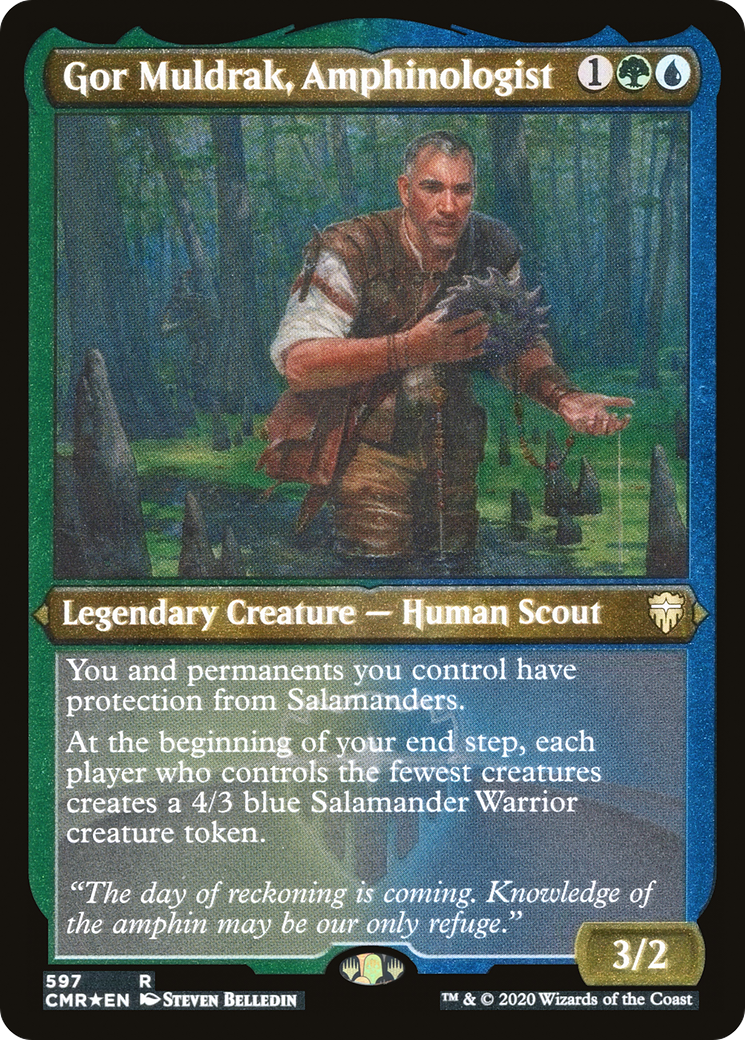 Gor Muldrak, Amphinologist (597) [Commander Legends]  Foil
