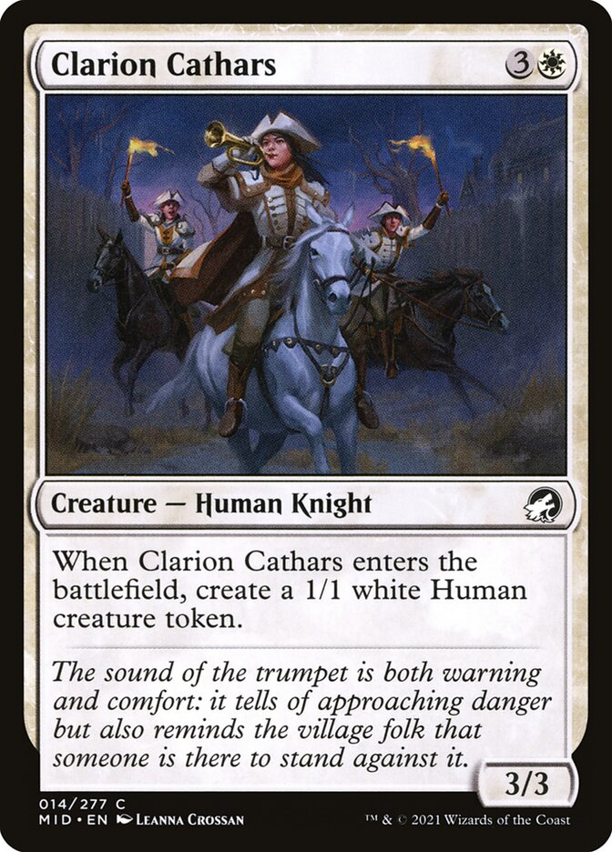 Clarion Cathars 14 (Innistrad: Midnight Hunt) 