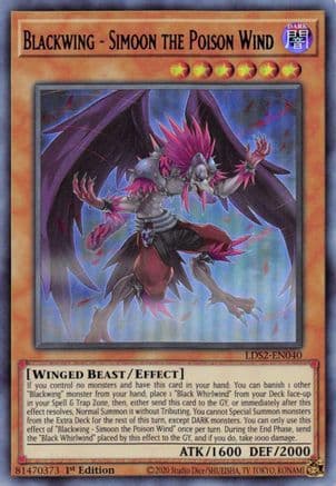 Blackwing - Simoon the Poison Wind (Purple) [LDS2-EN040] Ultra Rare