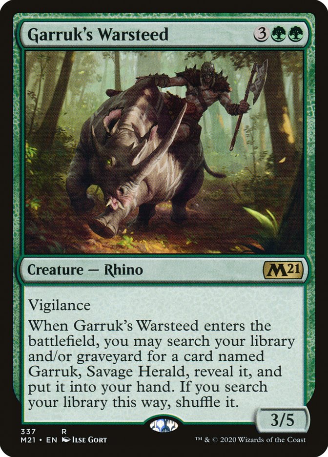 Garruk's Warsteed 337 (Core Set 2021) 