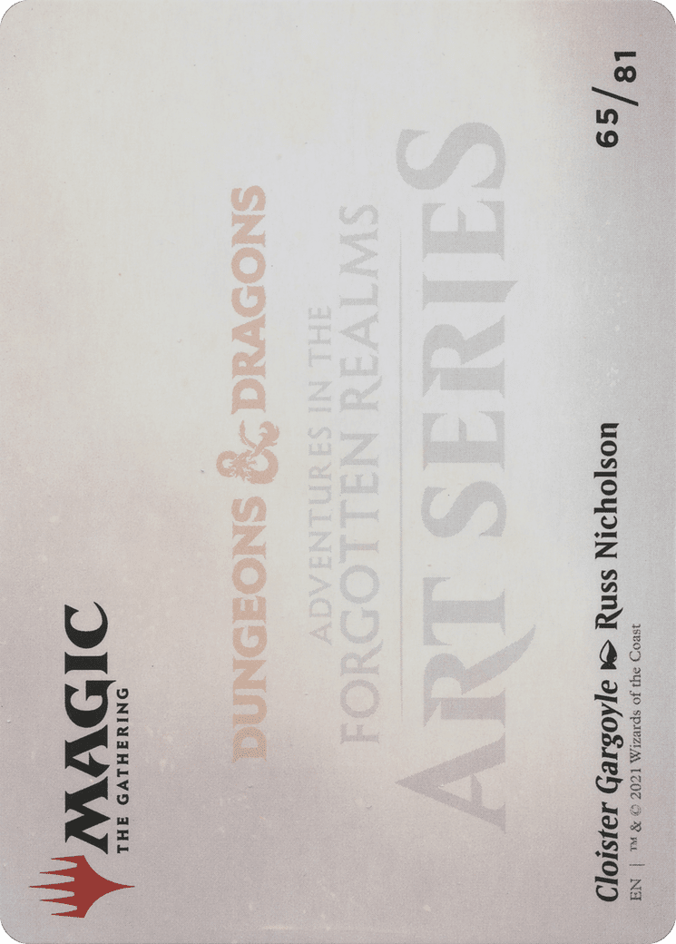 Cloister Gargoyle // Cloister Gargoyle (AAFR-065) - Adventures in the Forgotten Realms Art Series (Borderless)