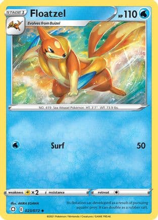 Floatzel 023/72 - Shining Fates Reverse Holofoil