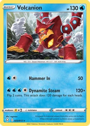 Volcanion 025/72 - Shining Fates Reverse Holofoil