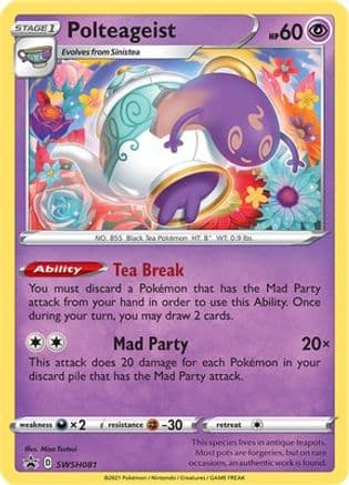 Polteageist SWSH081/307 - SWSH Sword & Shield Promo Cards Holofoil