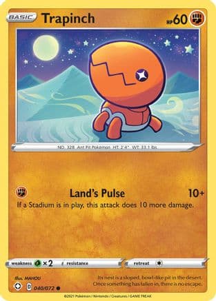 Trapinch 040/72 - Shining Fates Reverse Holofoil