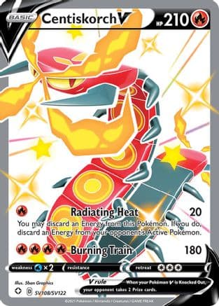 Centiskorch V SV108/122 - Shining Fates Shiny Vault Holofoil
