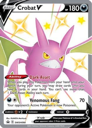 Crobat V SWSH098/307 - SWSH Sword & Shield Promo Cards Holofoil