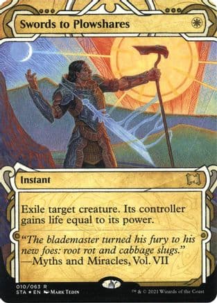 Swords to Plowshares (Foil Etched) [Strixhaven: School of Mages Mystical Archive]