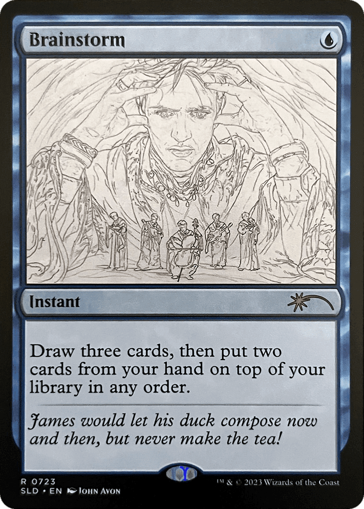 Brainstorm (0723) (Sketch Showcase) [Secret Lair Drop Series] Foil