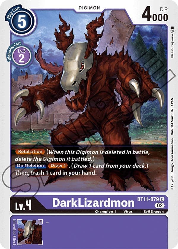 DarkLizardmon [BT11-079] [Dimensional Phase] Foil