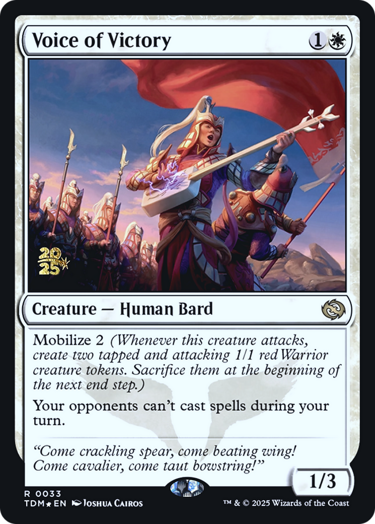 Voice of Victory (033) [Prerelease Cards]