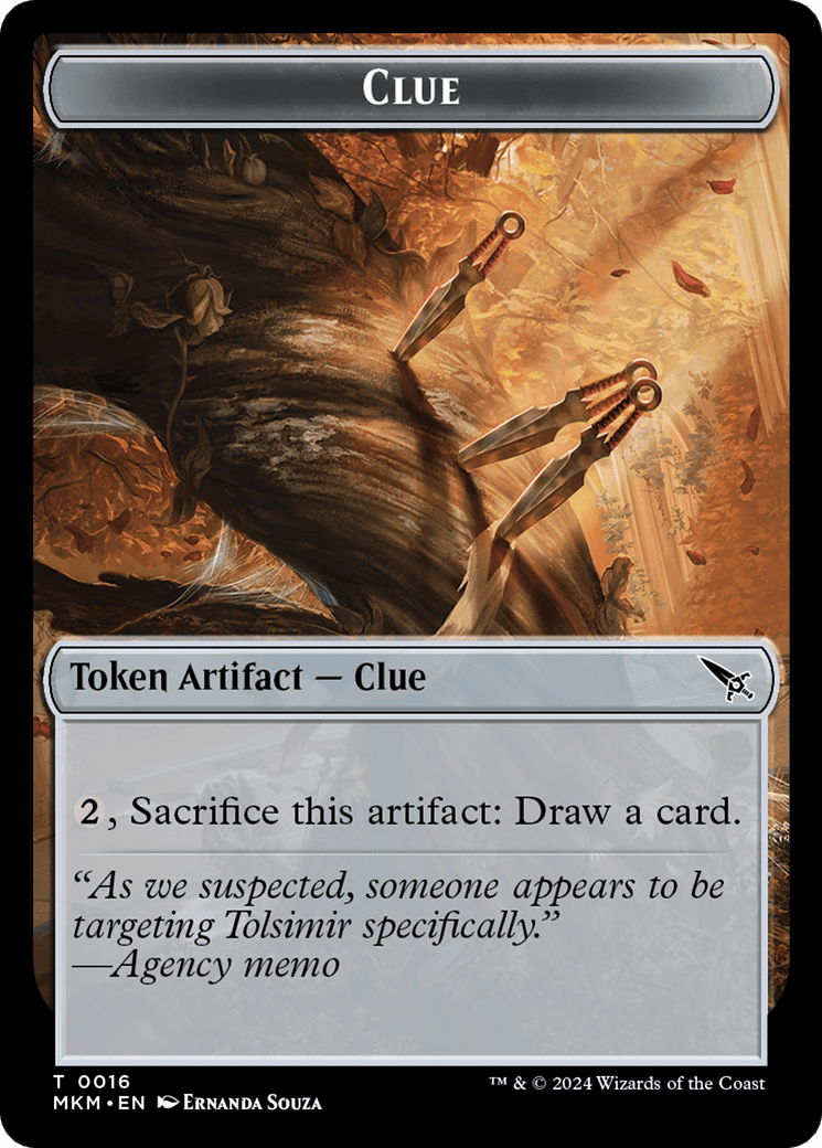 Clue (TMKM-016) - Murders at Karlov Manor Tokens