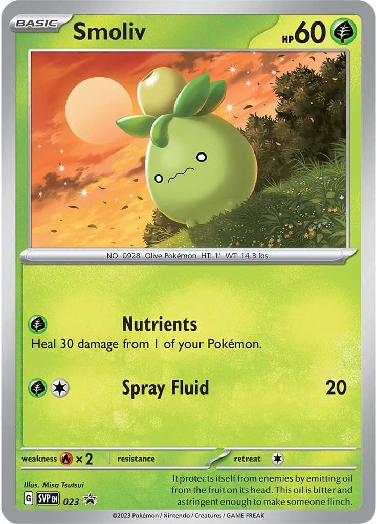 Smoliv 023- SV Scarlet & Violet Promo Cards Holofoil