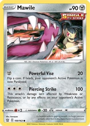 Mawile 100/163 - SWSH05 Battle Styles Reverse Holofoil
