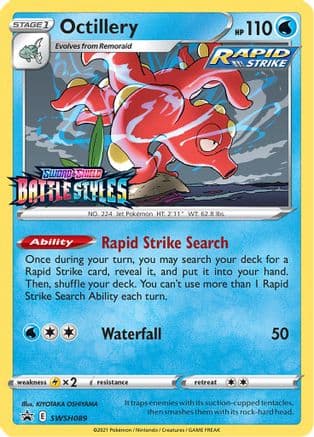 Octillery SWSH089 (Prerelease) SWSH089/307 - SWSH Sword & Shield Promo Cards Holofoil