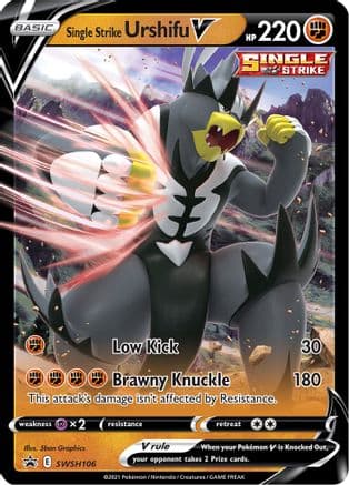 Single Strike Urshifu V SWSH106/307 - SWSH Sword & Shield Promo Cards Holofoil