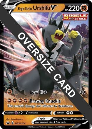 Single Strike Urshifu V SWSH106 SWSH106- Jumbo Cards Holofoil