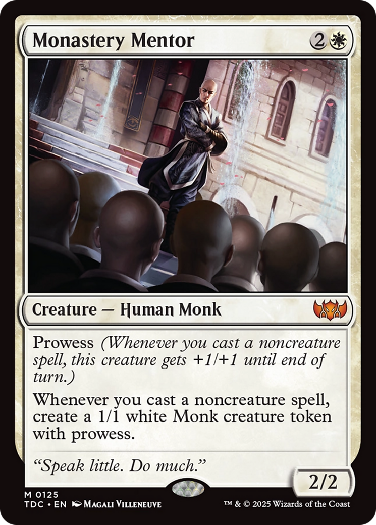 Monastery Mentor (125) [Commander: Tarkir: Dragonstorm]