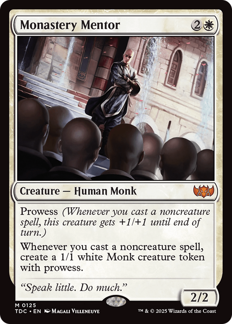 Monastery Mentor (125) [Commander: Tarkir: Dragonstorm]