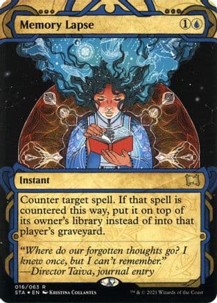 Memory Lapse (Foil Etched) [Strixhaven: School of Mages Mystical Archive]