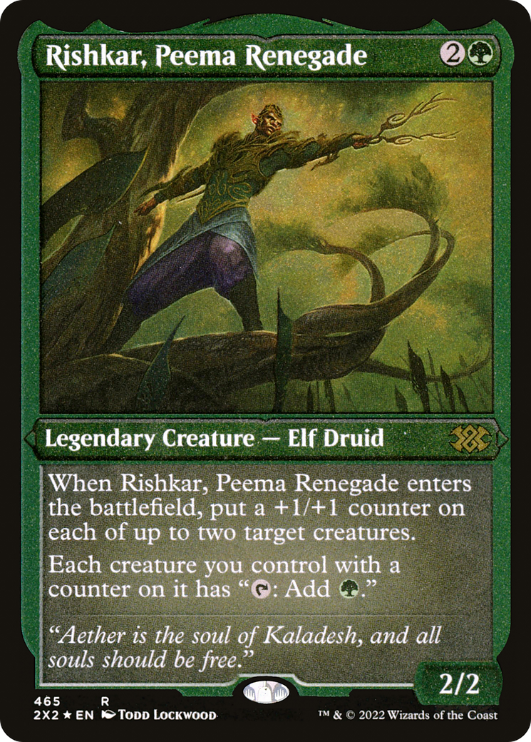 Rishkar, Peema Renegade (Foil Etched) |  Foil (465) [Double Masters 2022]