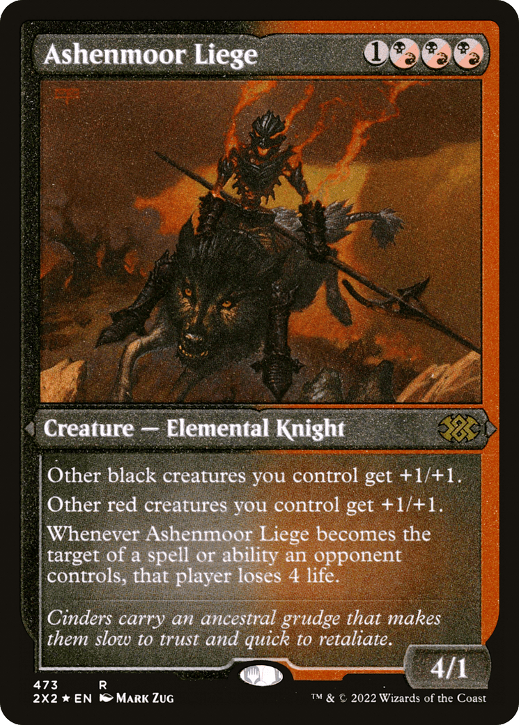 Ashenmoor Liege (Foil Etched) |  Foil (473) [Double Masters 2022]