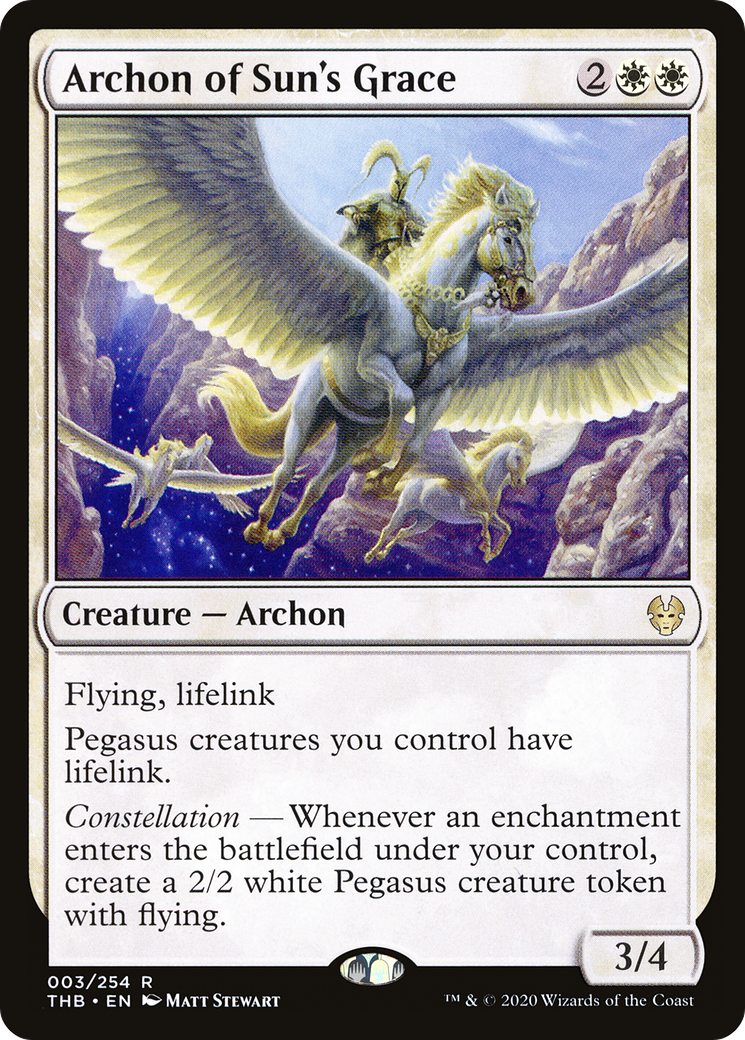 Archon of Sun's Grace [Theros Beyond Death] Foil