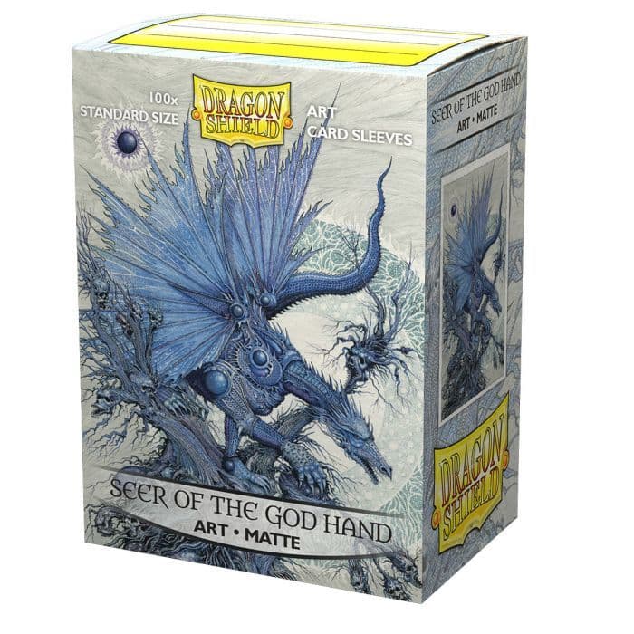 Dragon Shield | Standard Size Sleeves | 100ct | Seer Of The God Hand (Art Matte)