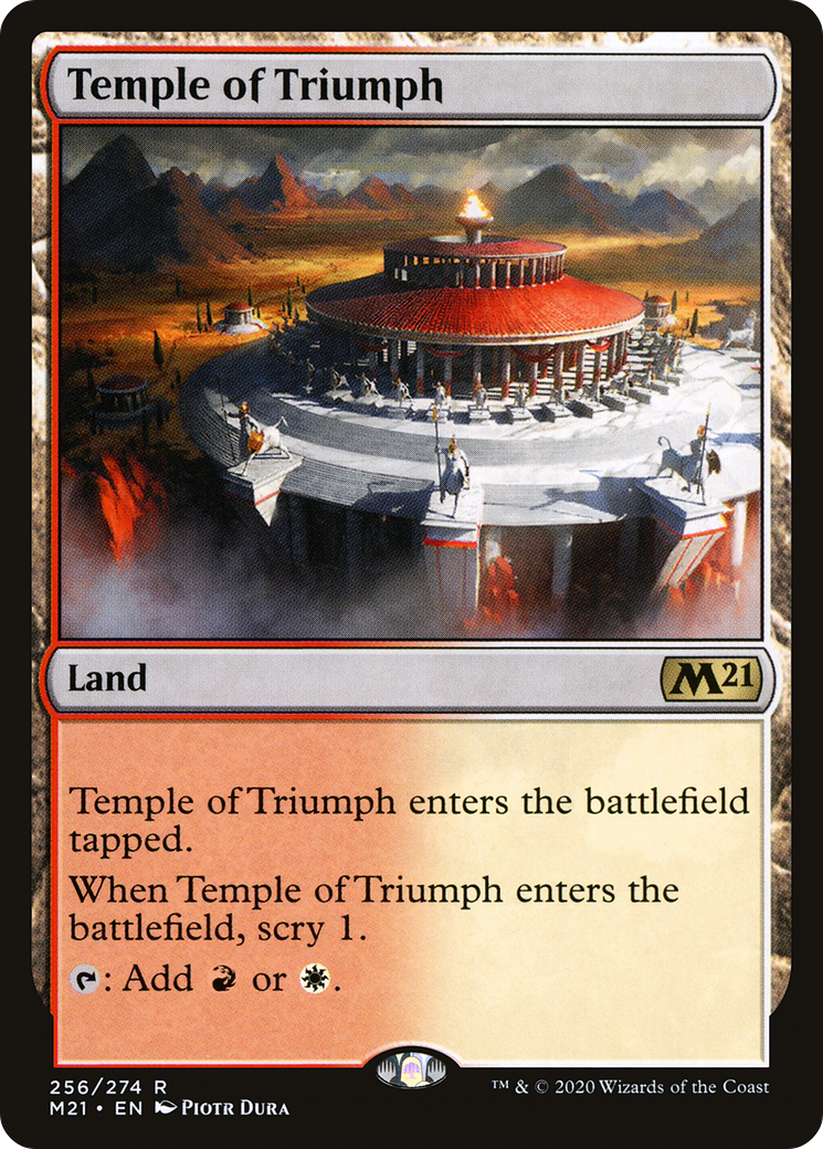Temple of Triumph [Core Set 2021] Foil