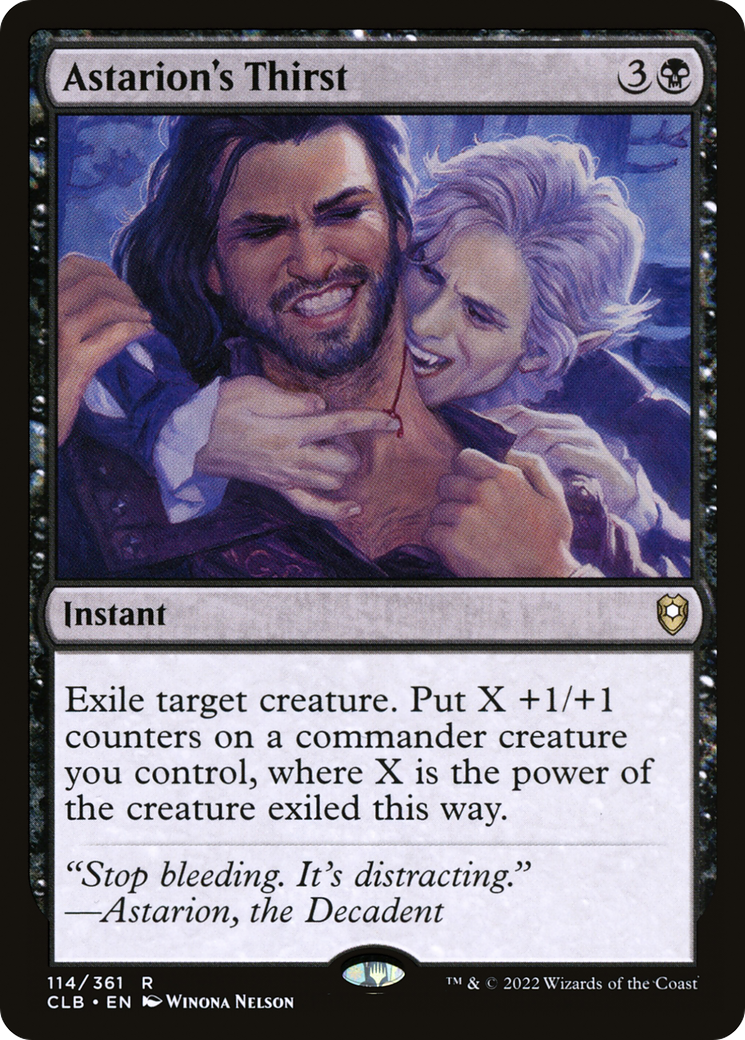 Astarion's Thirst [Commander Legends: Battle for Baldur's Gate] Foil