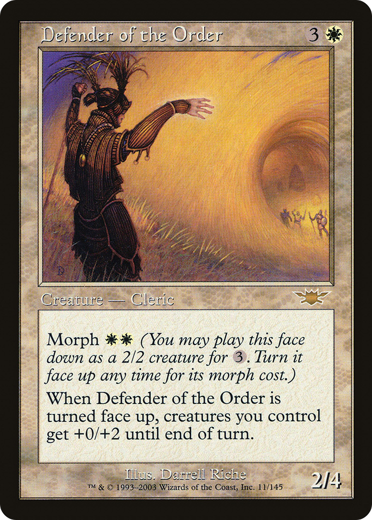 Defender of the Order [Legions] Foil