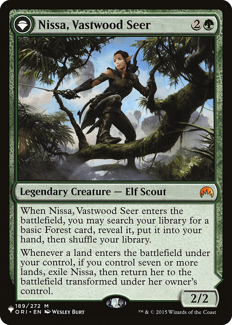 Nissa, Vastwood Seer // Nissa, Sage Animist |  (ORI-189) [The List]