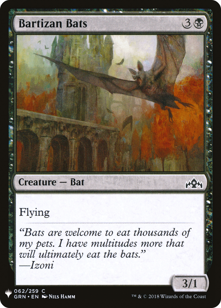 Bartizan Bats |  (GRN-62) [The List]