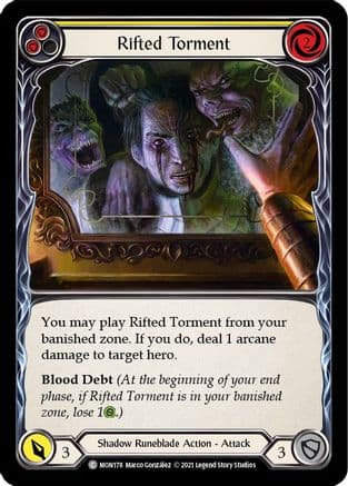 Rifted Torment (Yellow) (MON178) - Monarch Unlimited Edition