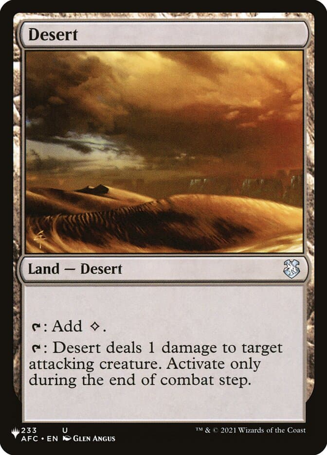 Desert |  (AFC-233) [The List]