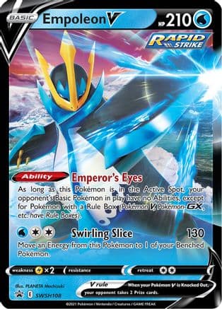Empoleon V SWSH108  - Holofoil SWSH Sword & Shield Promo Cards - Promo