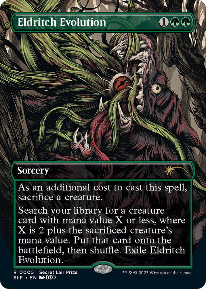 Eldritch Evolution 5/50 (Secret Lair Showdown)  - Borderless Foil