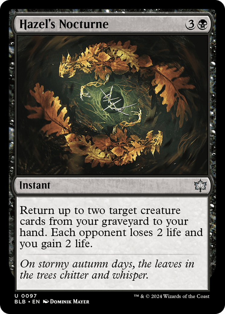 Hazel's Nocturne [Bloomburrow] Foil